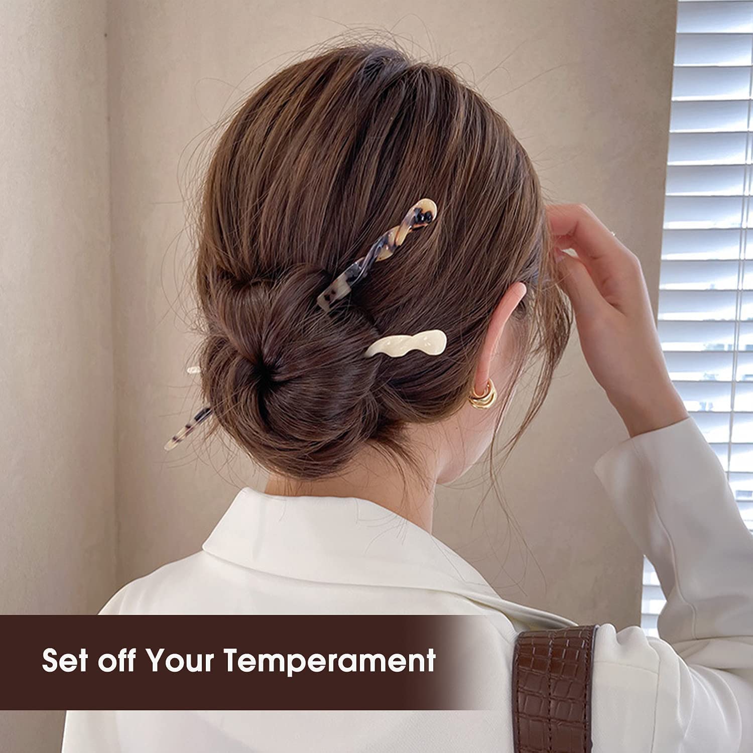 La Jolie Jasmin palillos cabello acetato tamaño 6-9 pulgadas son fáciles de usar