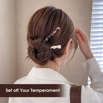 La Jolie Jasmin palillos cabello acetato tamaño 6-9 pulgadas son fáciles de usar