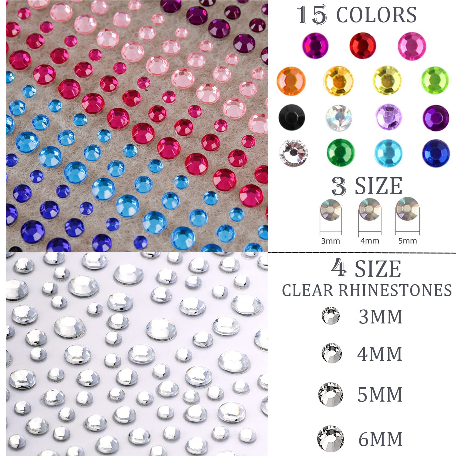 Piedras para cuerpo y uñas La Jolie Jasmin para decoración versátil.