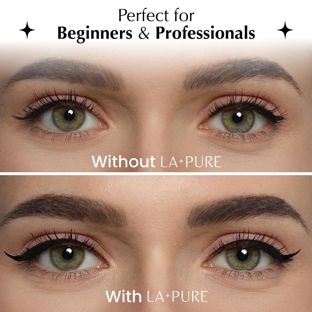 Delineador LA PURE diseño doble punta con sello para rapidez.
