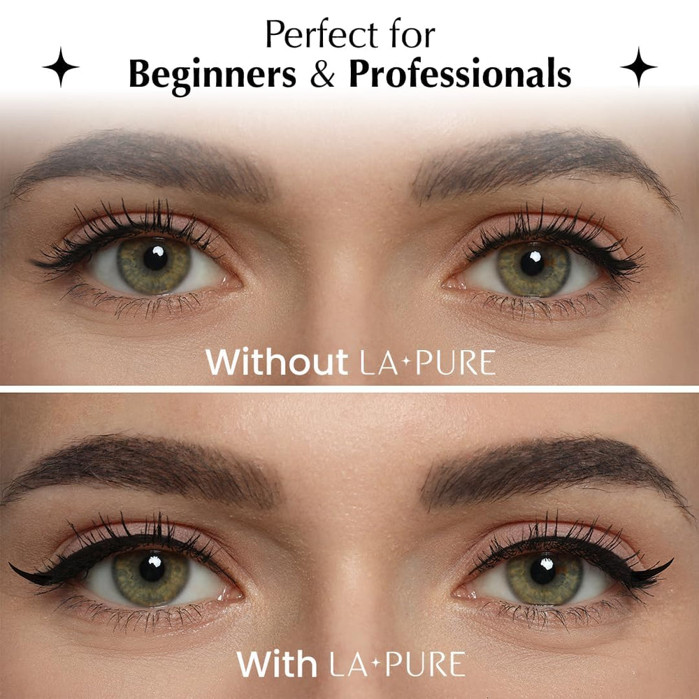 Delineador LA PURE diseño doble punta con sello para rapidez.