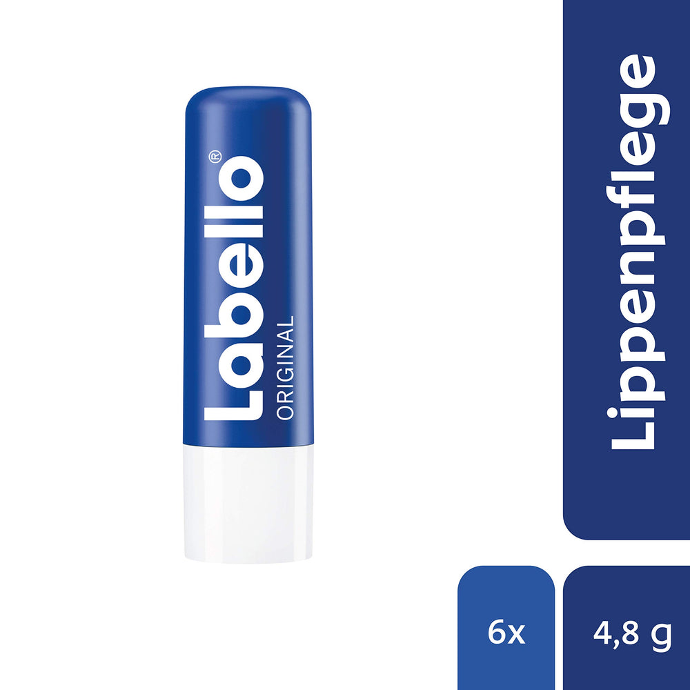 Labello Original emballage etui compact facilite l'application quotidienne sur les lèvres.