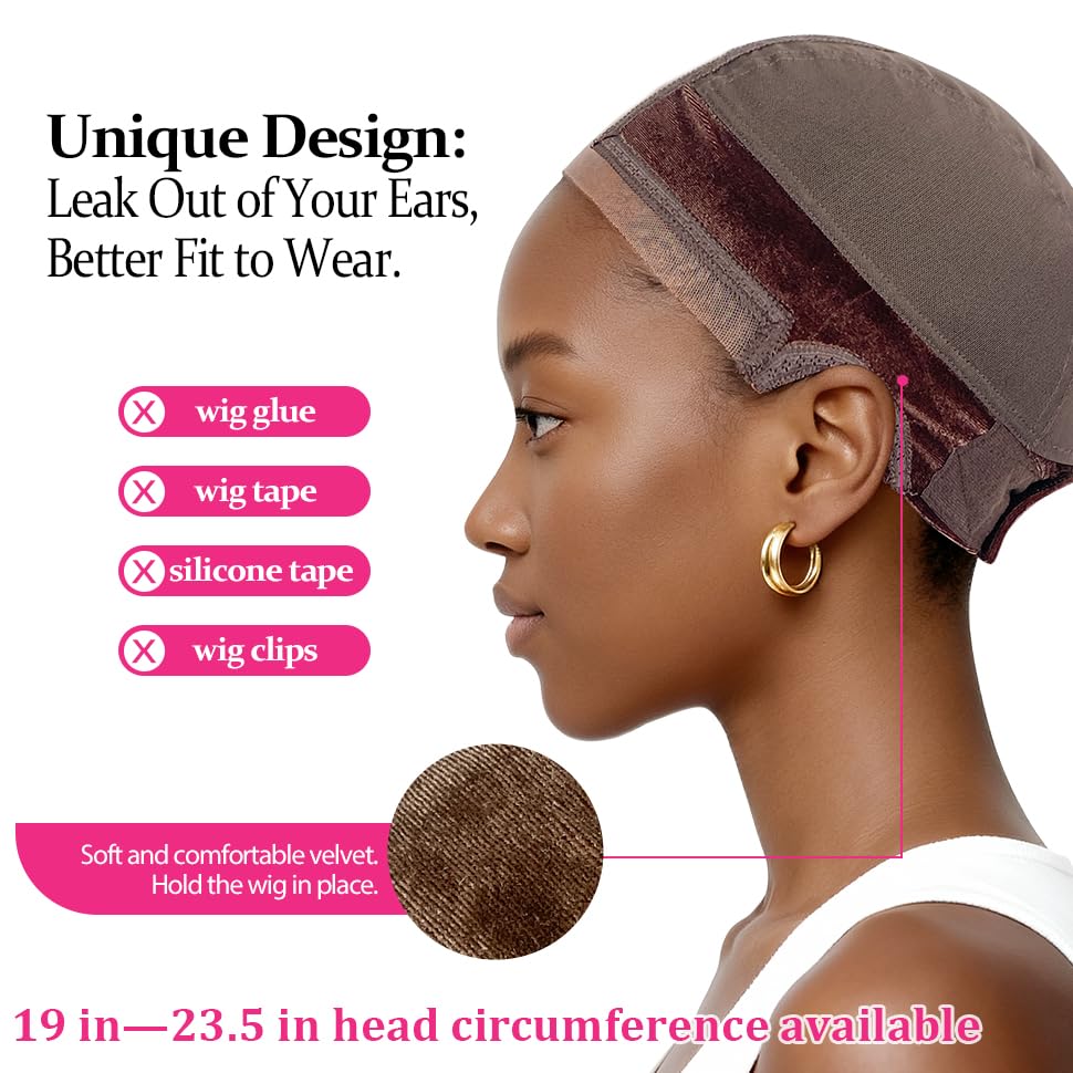 Labhairs ajuste seguro evita deslizamientos en pelucas con encaje frontal.