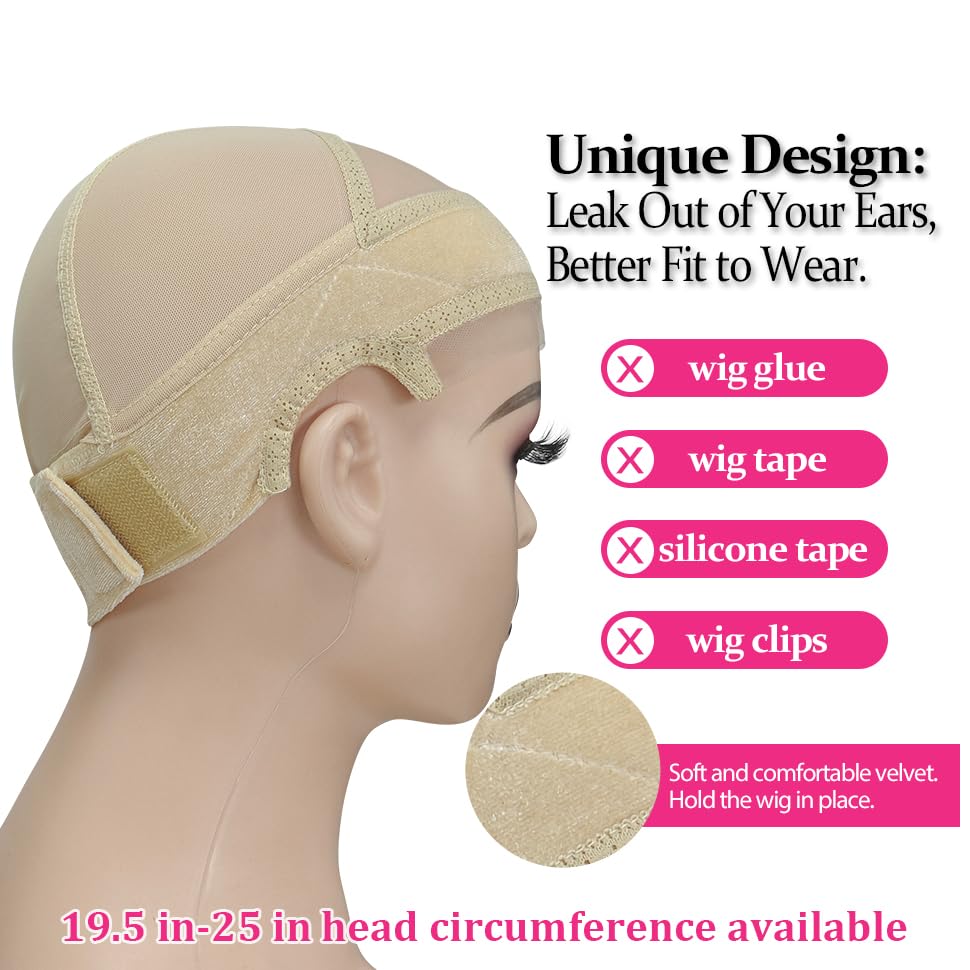 Labhairs Lace-MAX Gorra antideslizante para uso diario y protección de la peluca.