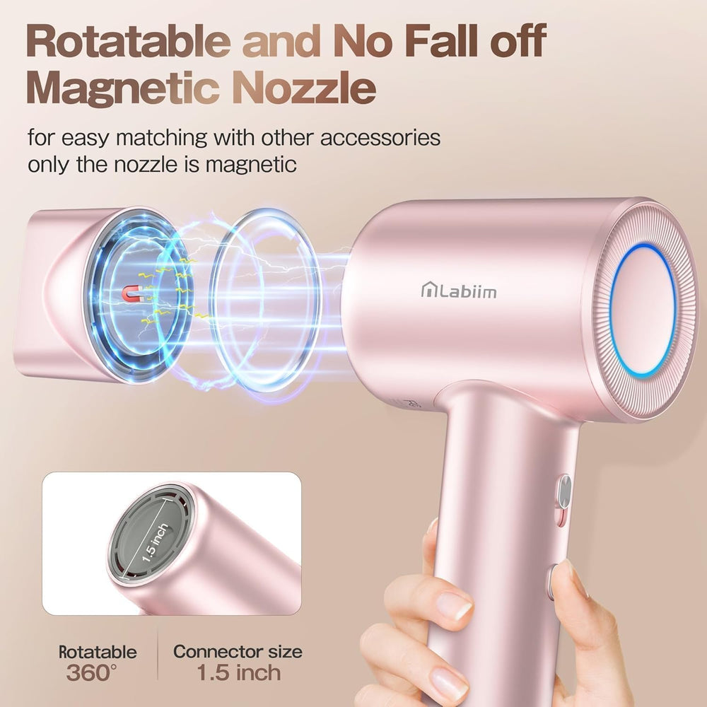 Labiim boquilla magnética 360 grados para peinados flexibles.