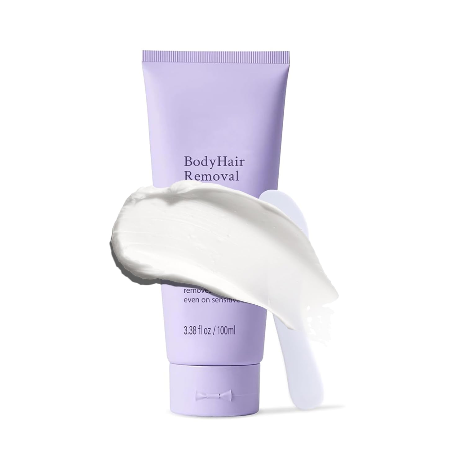 LABJD crema depilatoria con aplicador espátula para aplicación precisa.
