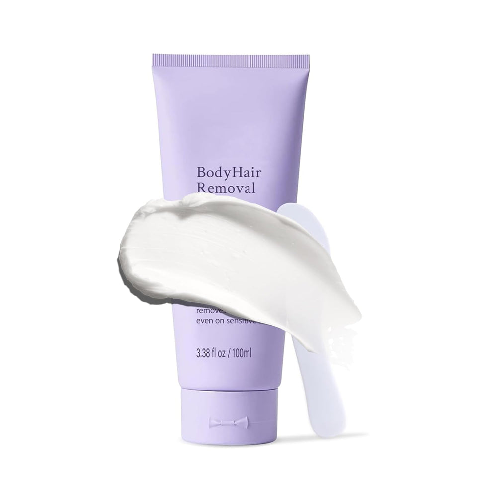 LABJD crema depilatoria con aplicador espátula para aplicación precisa.