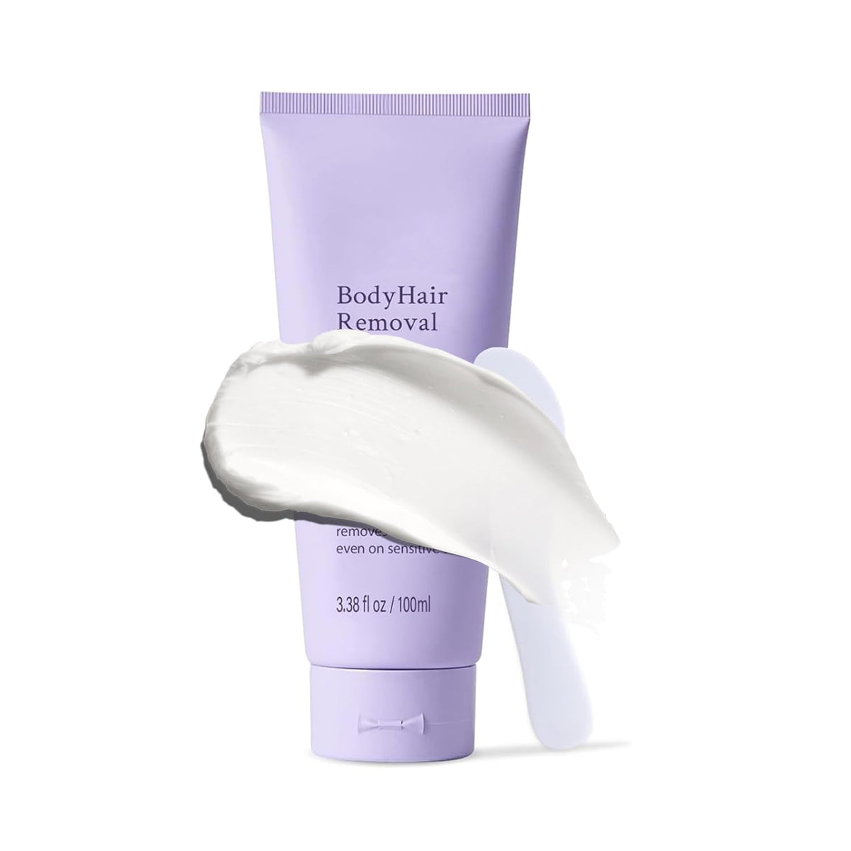 LABJD crema depilatoria con aplicador espátula para aplicación precisa.