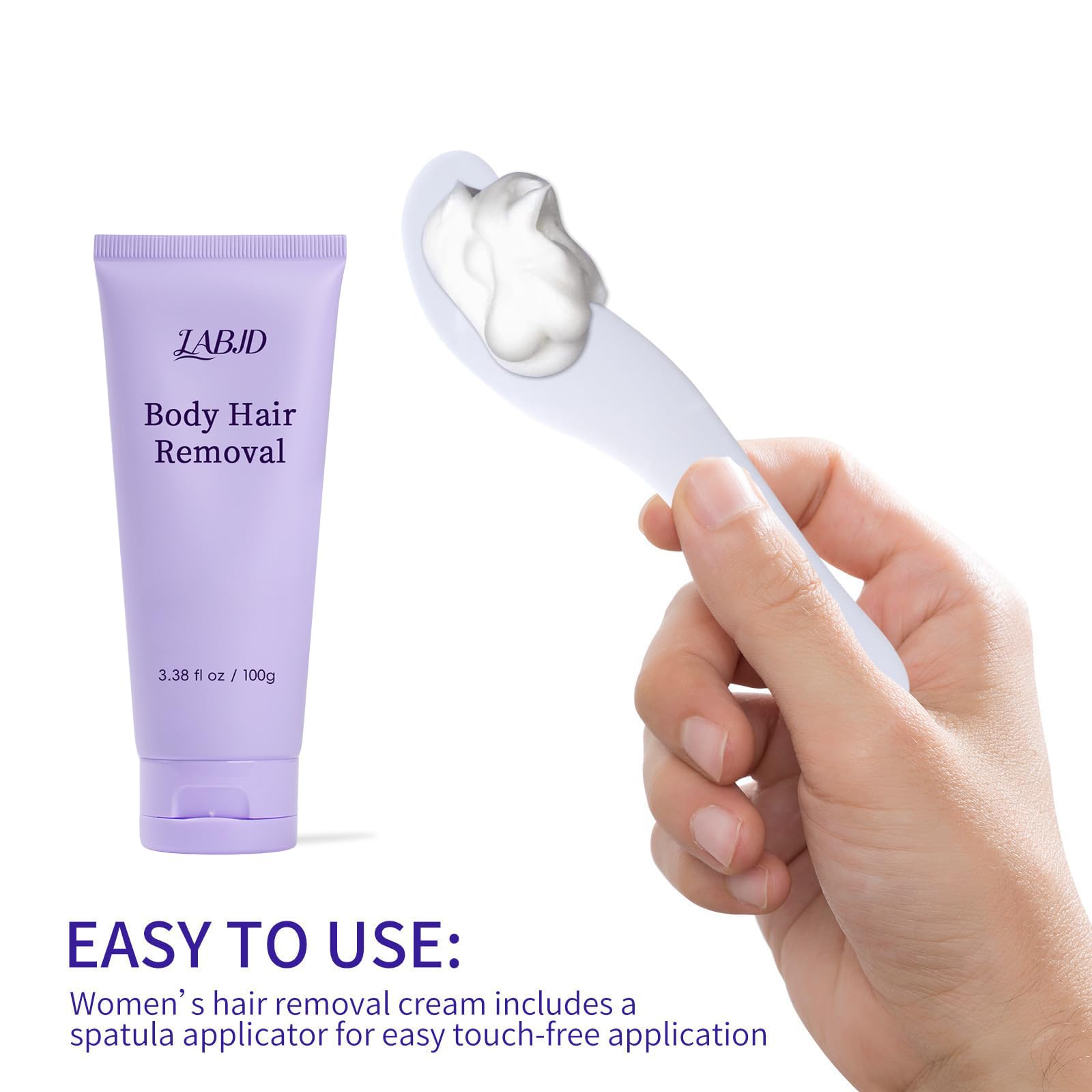LABJD crema depilatoria apta para hombres y mujeres.