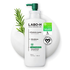LABO-H Champú: empaque en botella para cuidado diario y presentación premium.