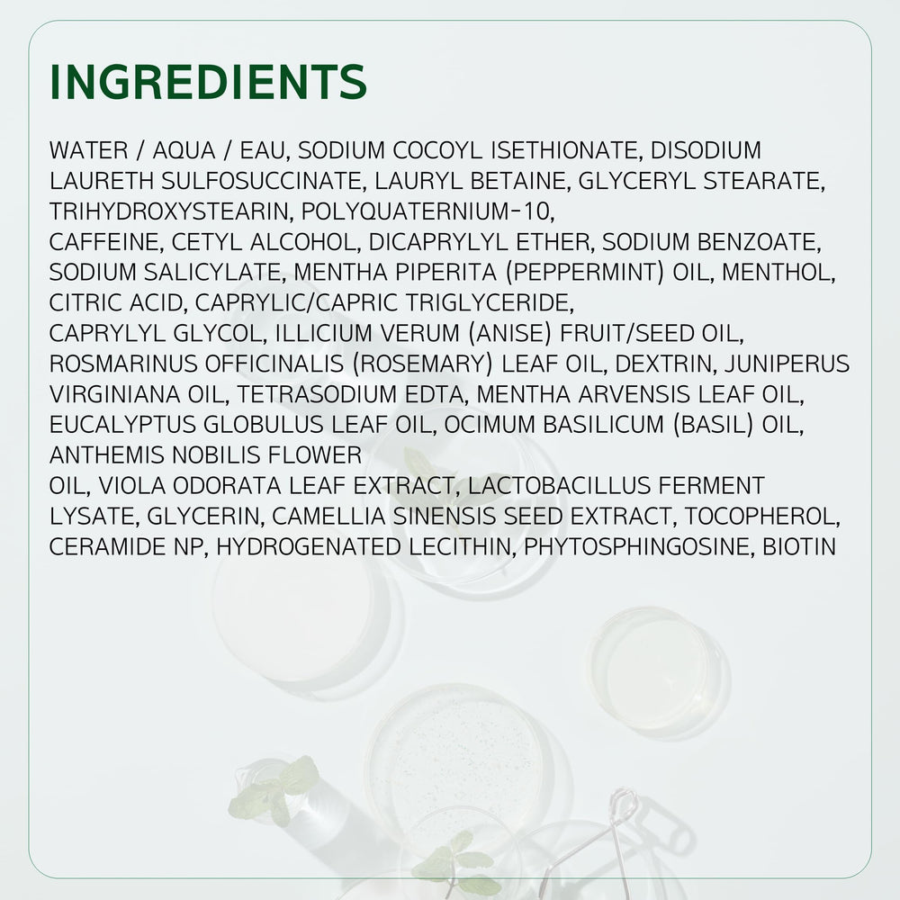LABO-H Champú: ingredientes vegetales sin parabenos ni crueldad.