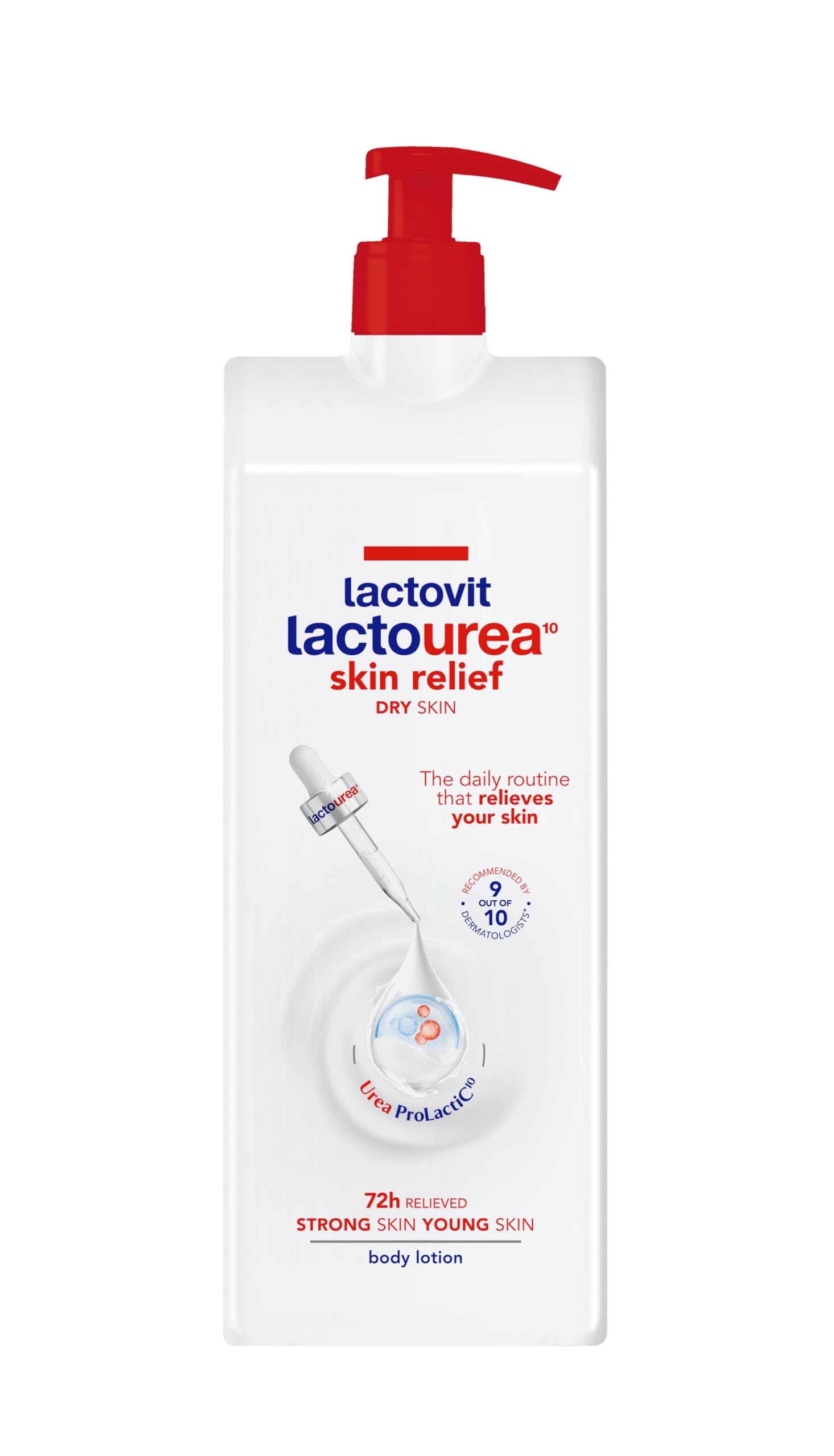 Lactovit Lactourea crema corporal 1000 ml, hidratación profunda para piel seca.