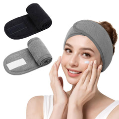Diadema LADES Spa de tela terry suave para cabello durante la limpieza facial