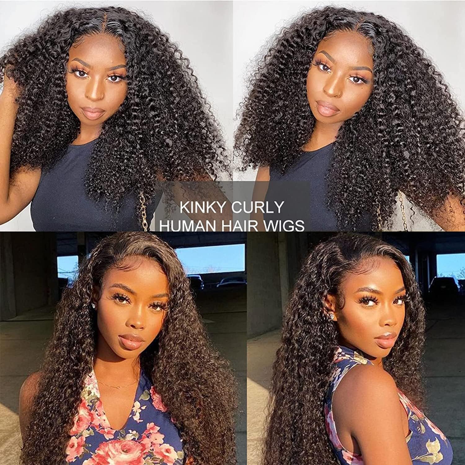 Ladoux Peluca rizado Afro cabello virgen brasileño suave
