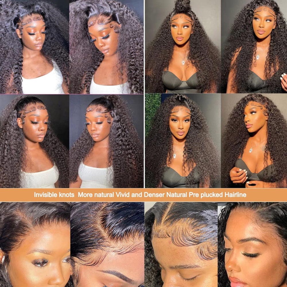 Ladoux Peluca rizado Afro línea de cabello natural con baby hairs
