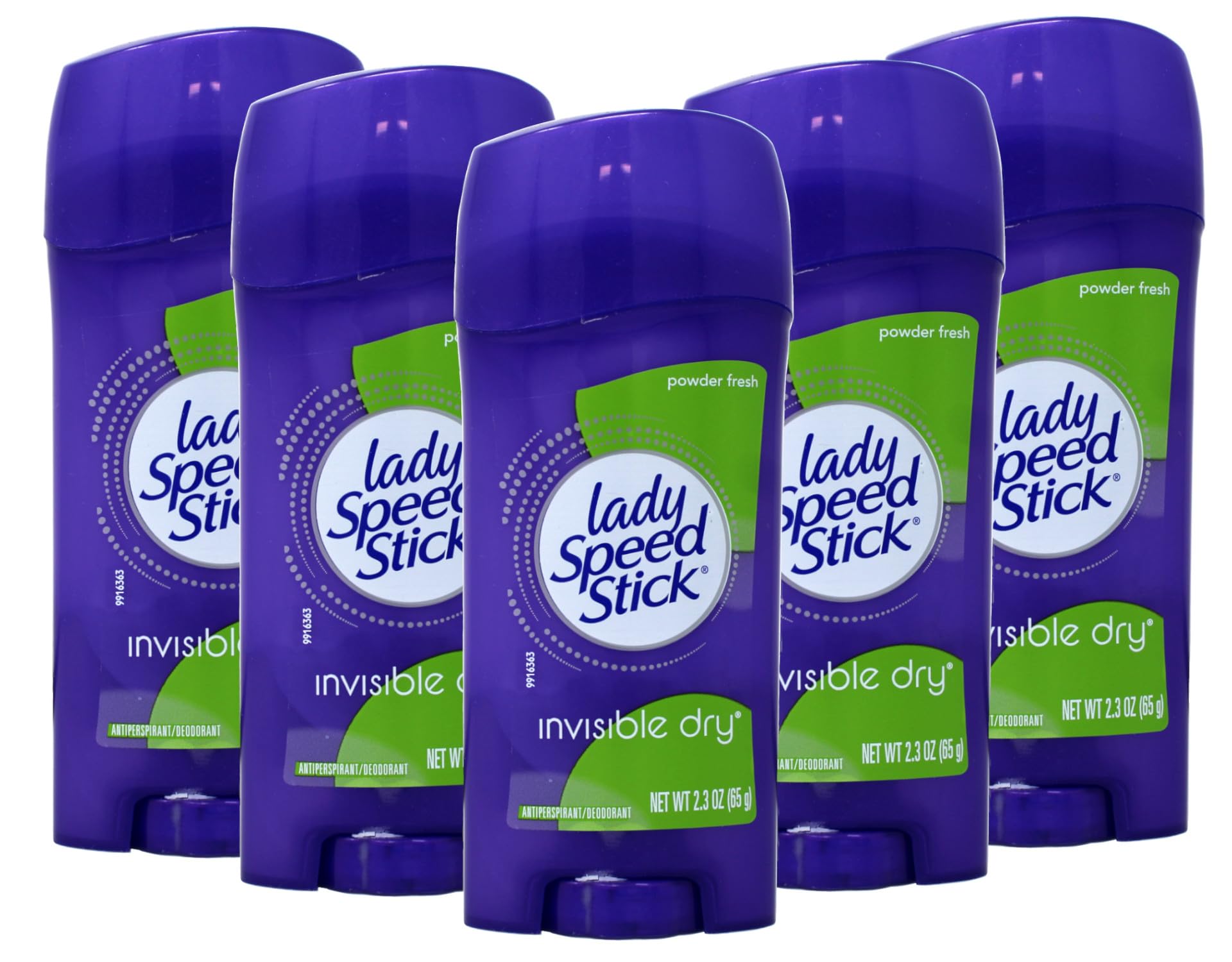 Fresco aroma sin residuos blancos con polvo seco de Lady Speed Stick.