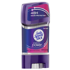 Gel transparente sin residuos blancos en la piel, Lady Speed Stick Fusión Fresca.