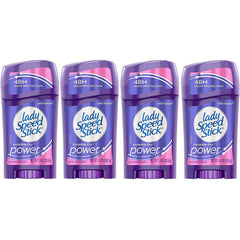 Lady Speed Stick Invisible Dry con Wild Freesia, empaque pack de cuatro, protección y fragancia todo el día.