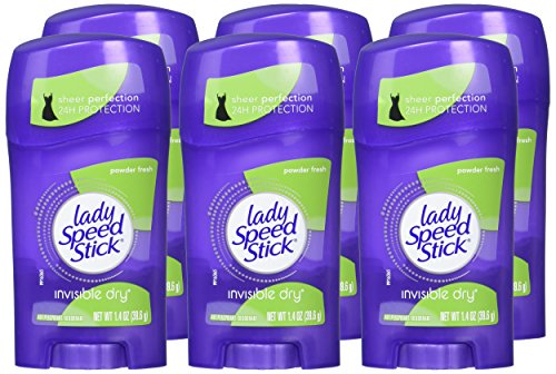 Textura suave de polvo en Lady Speed Stick, frescura al aplicar.