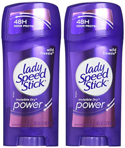 Aplicador de desodorante Lady Speed Stick Invisible Dry Wild Freesia con fragancia duradera.