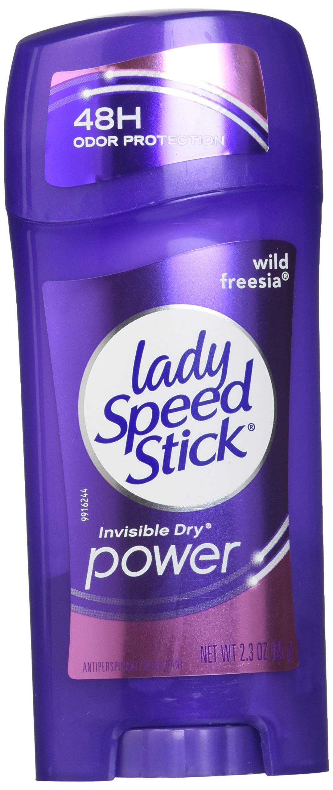 Botella de Lady Speed Stick Invisible Dry Wild Freesia para protección prolongada y aroma suave.