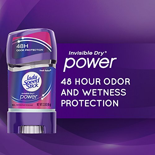 Paquete de seis desodorantes, Lady Speed Stick Fusión Fresca, práctico para el día a día.