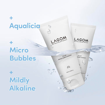 LAGOM Cellup manejo de manos para generar espuma suave