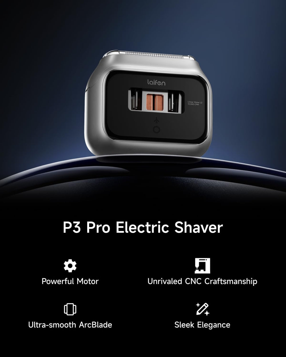 Laifen P3 Pro: motores lineales visibles que aumentan la precisión de cada pasada.