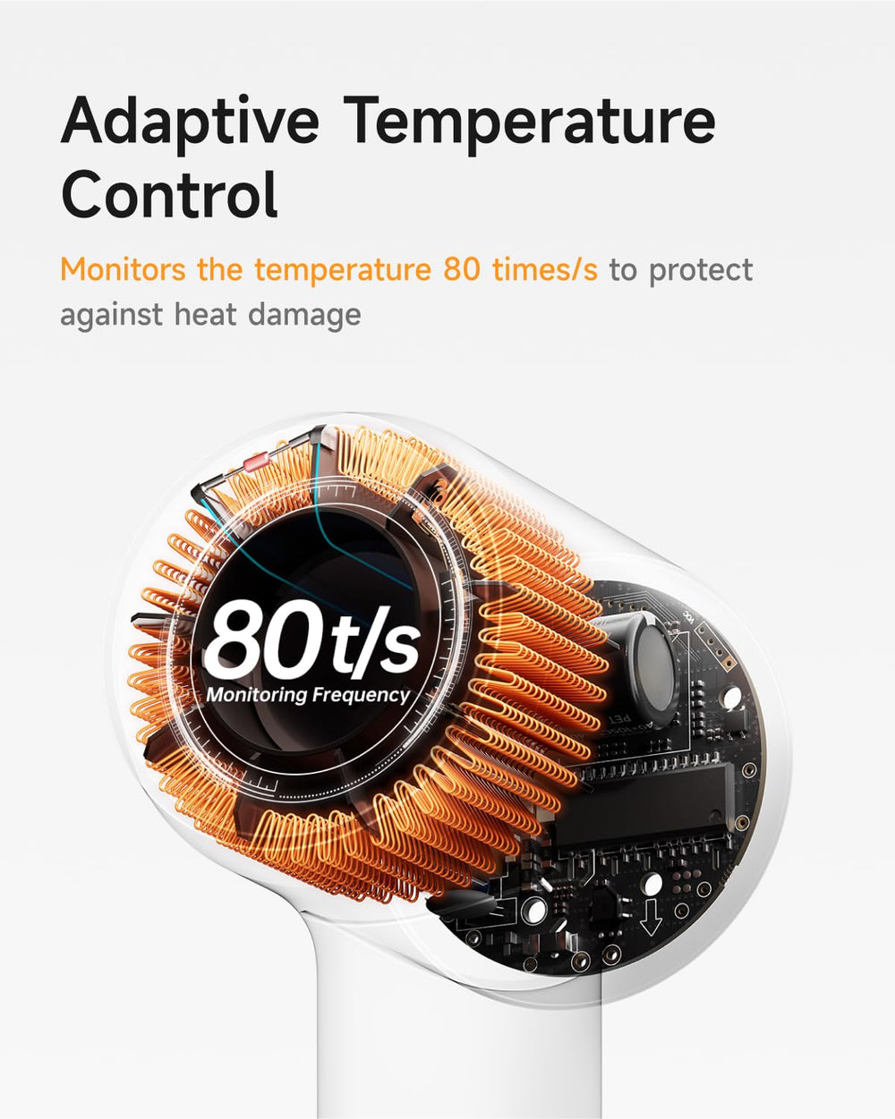 Laifen SE 2 regula la temperatura 80 veces por segundo para protección.