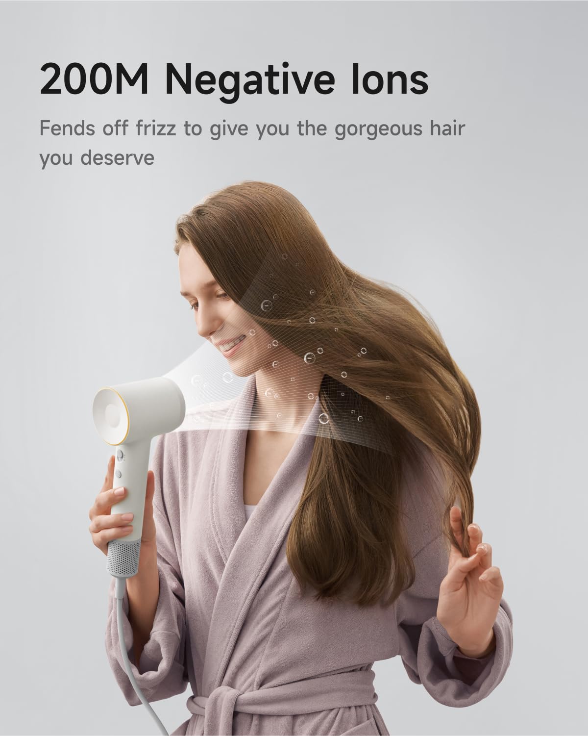Laifen SE 2 ion negativo de 200 millones ayuda a reducir frizz.