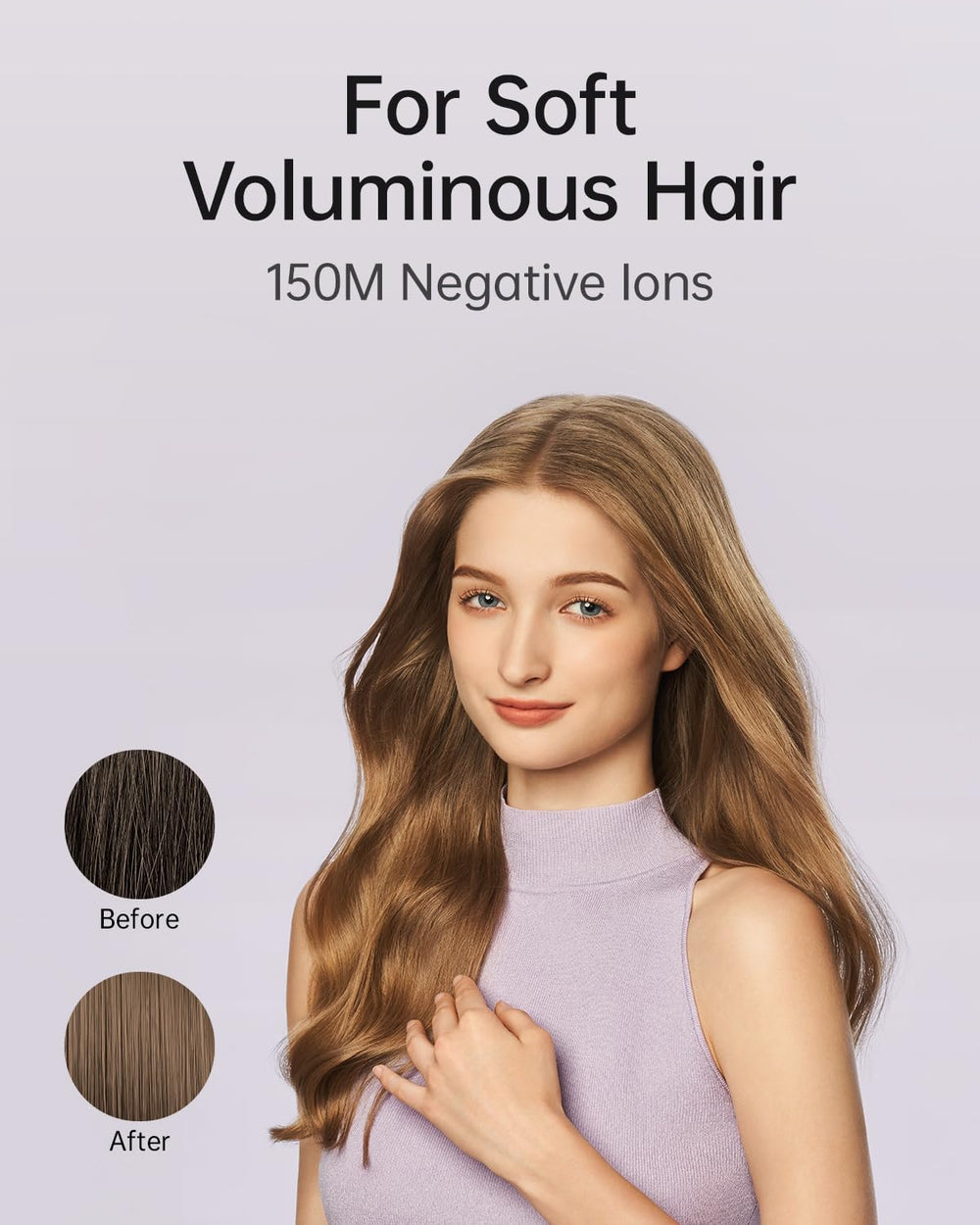Laifen SE Lite control inteligente de temperatura para proteger el cabello.