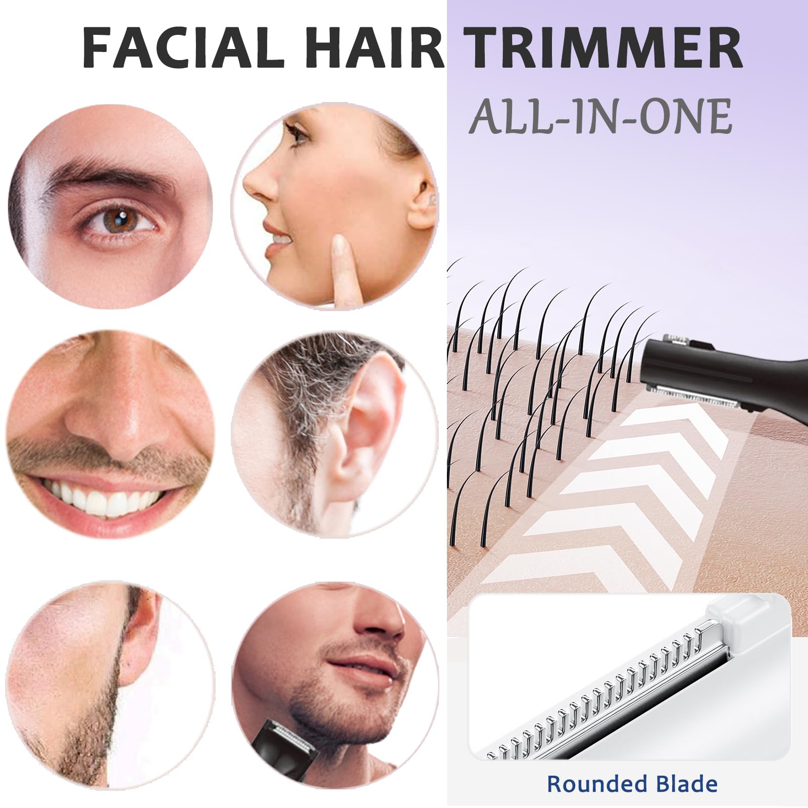 Laikme recortador de cejas y barba para un look pulido.