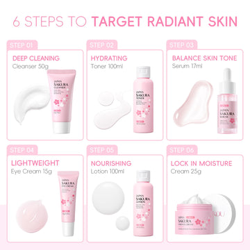 Laikou sérum Sakura aporta nutrición y luminosidad suave a la piel.