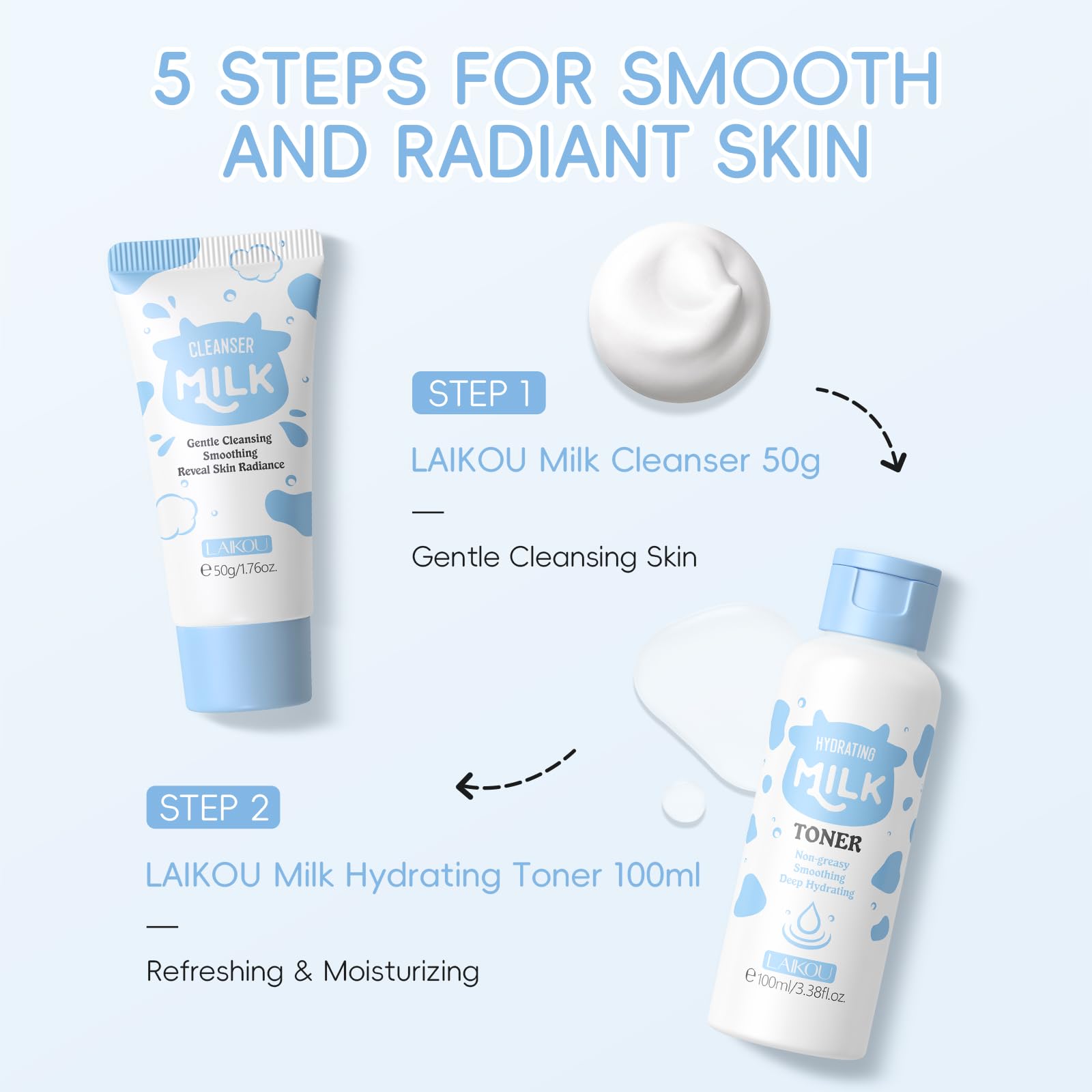 LAIKOU crema facial hidratante, frasco: ayuda a mantener la piel nutrida y suave.