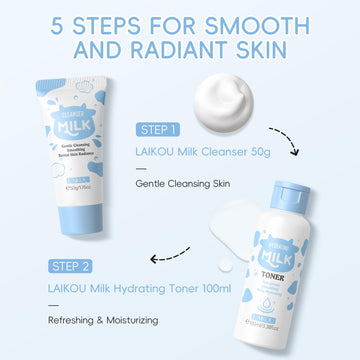 LAIKOU crema facial hidratante, frasco: ayuda a mantener la piel nutrida y suave.
