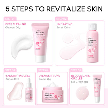 LAIKOU Sakura crema facial: hidratación duradera y acabado radiante
