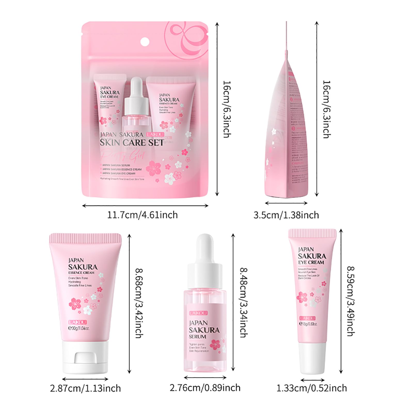 LAIKOU Sakura detalle de envase que destaca diseño y practicidad.
