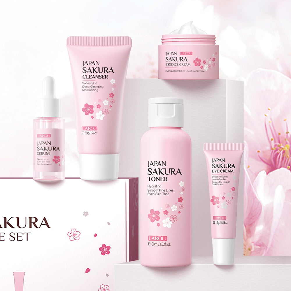LAIKOU Sakura kit viaje: tamaño práctico para viajar