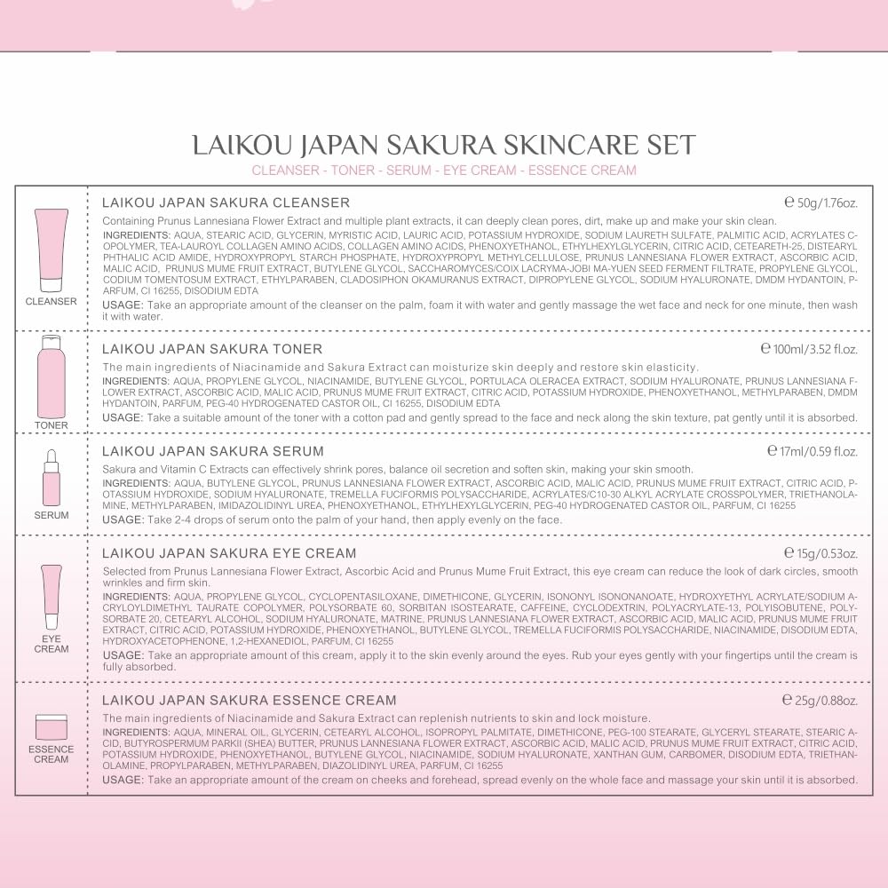 LAIKOU Sakura neceser viaje: organiza el cuidado diario
