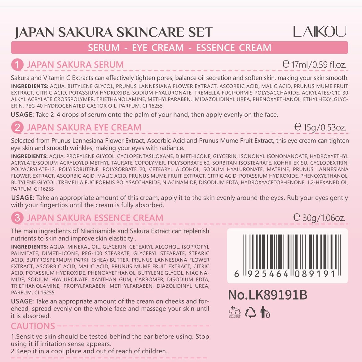 LAIKOU Sakura presentación de regalo para Navidad y ocasiones especiales.