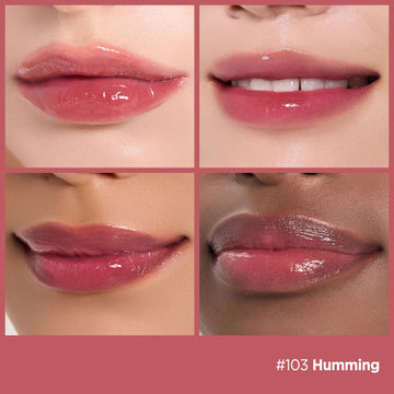 Laka Fruity Glam Lip Tint Mini, muestra de color intenso para labios duraderos.