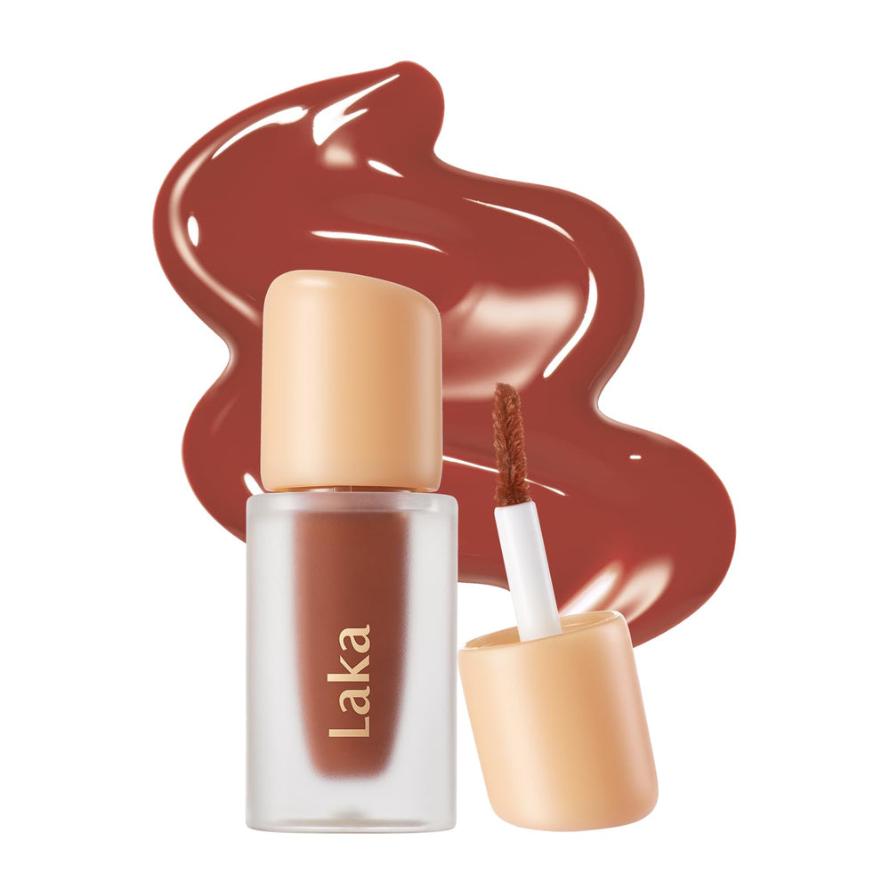 Laka Fruity Glam Tinte Labial Mini: empaque compacto para viaje.