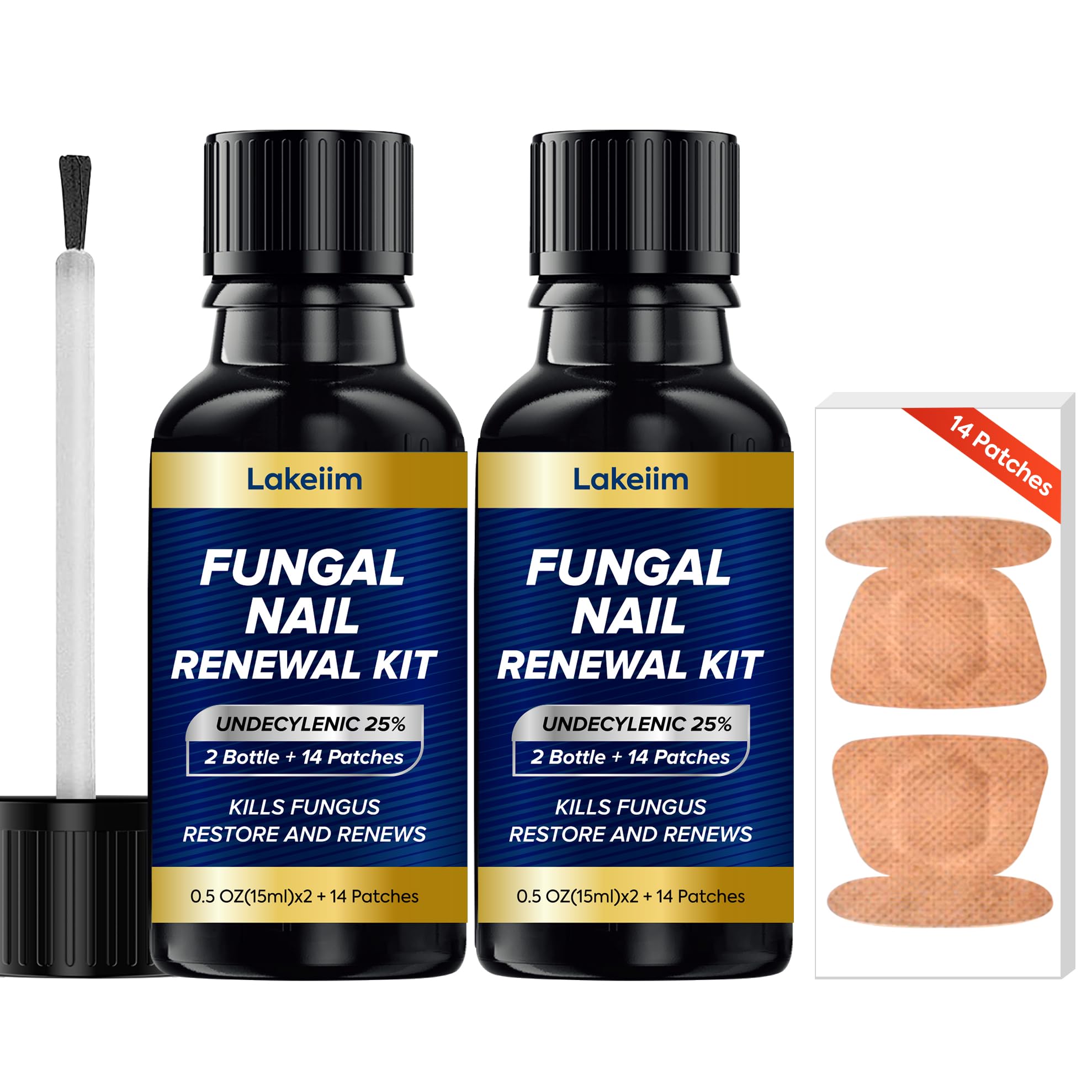 Lakeim tratamiento hongo uñas: botellas de 30 ml para reparación de uñas