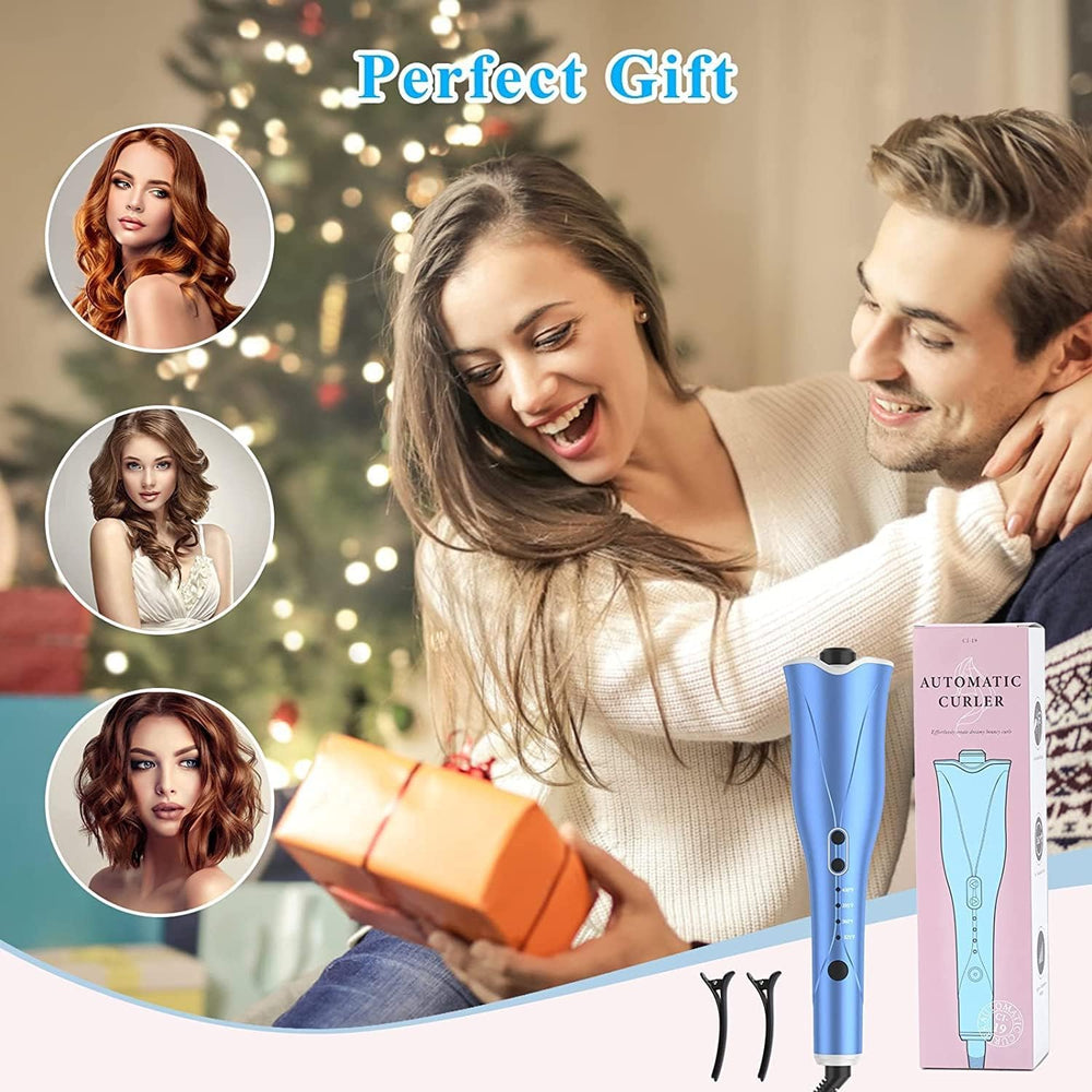 Rizador Laluztop con 4 temperaturas ajustables para diferentes tipos de cabello.