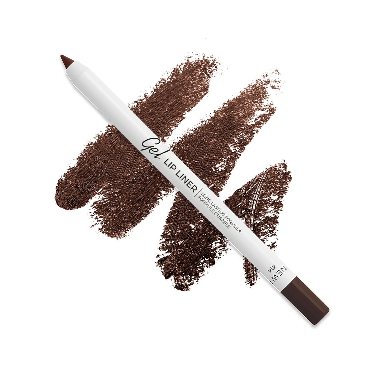 Delineador labial Lamel con acabado mate gel intenso marrón para definición duradera