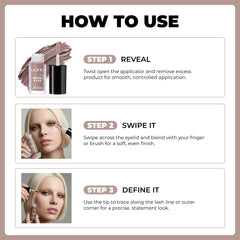 Sombra de ojos Lamel Matte tono marrón para un look natural