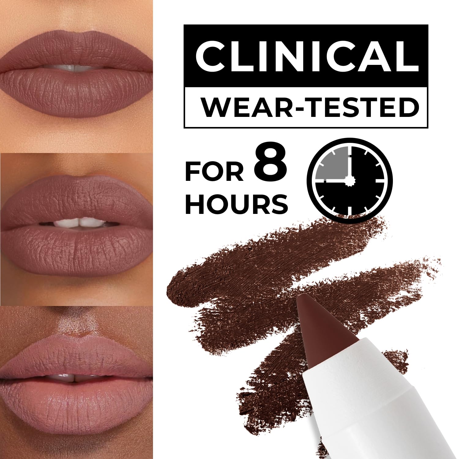 Textura cremosa del delineador Lamel labios mate para aplicación suave