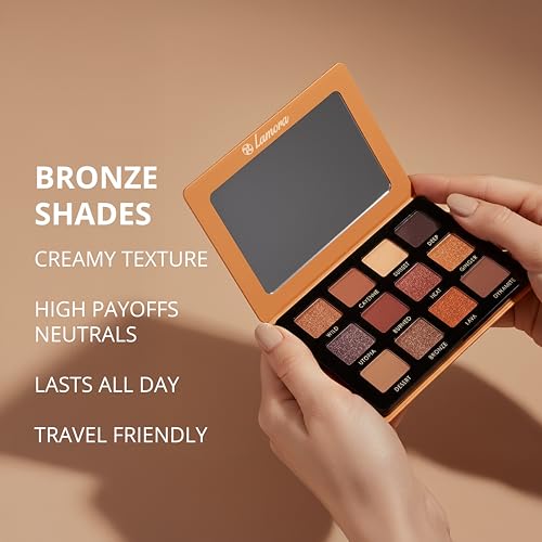 Lamora Paleta sombra metálica bronce: brillo sofisticado para ocasiones