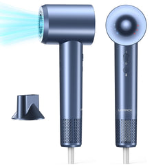 LAMPICK secador de pelo alto rendimiento, enfoque en flujo de aire para secado rápido.