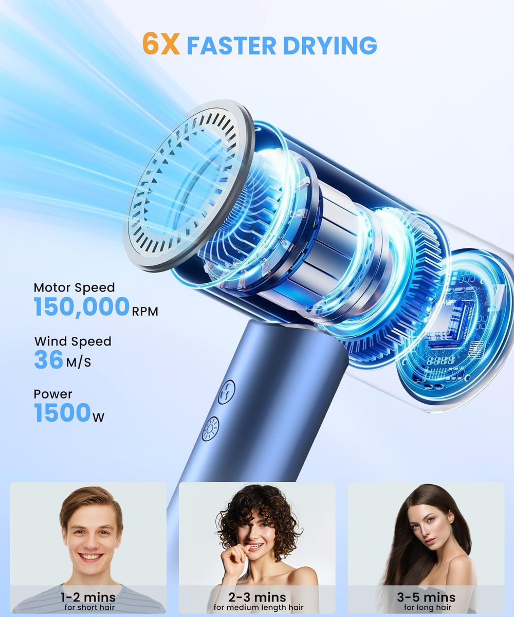 LAMPICK con iones negativos para reducir frizz y mantener la hidratación.